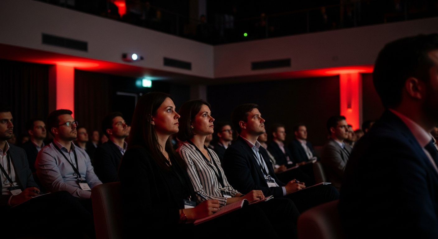 TEDxDoncaster - speaker on stage